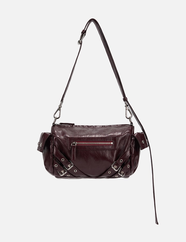 Deinet Stud Pocket Bag In Burgundy