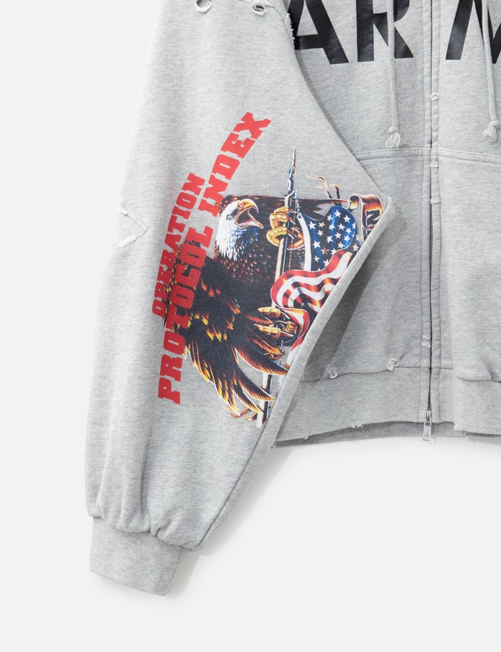 Reconstructed Sweatshirts Zip Hoodie Placeholder Image