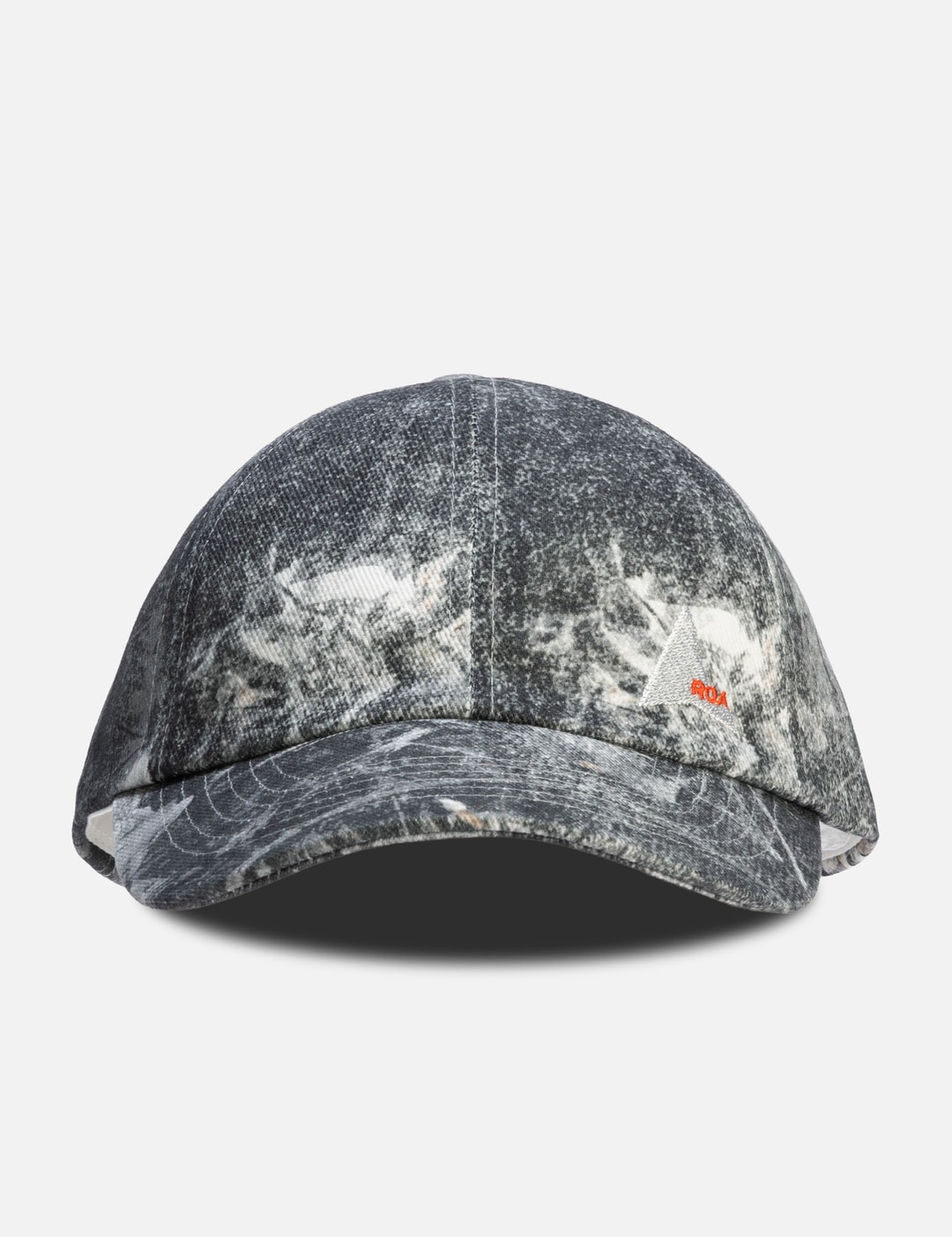 Roa X Wrangler Denim 6 Panel Cap Washed Pattern In Grey/灰色/그레이/グレー