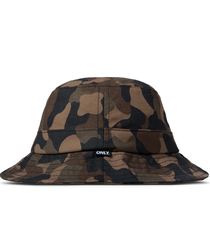 Camo Print Herringbone Bucket Hat Placeholder Image