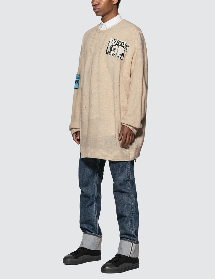 Oversized Sweater With Patches Placeholder Image