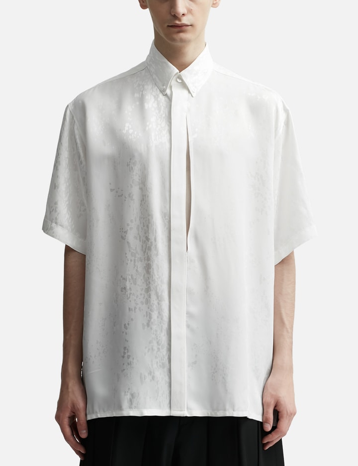 Short-sleeved Shirt With Asymmetrical Opening Placeholder Image