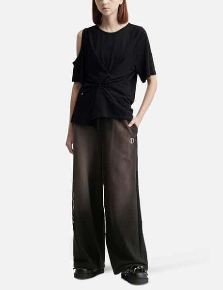 One-Slit Snap T-Shirts In Black view 11