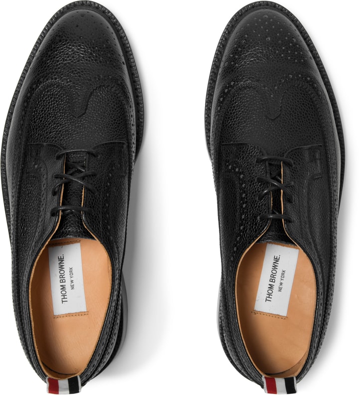 Black Leather Wingtip Brogues Shoes Placeholder Image