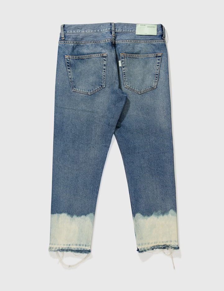 Off White Bleach Washed Jeans Placeholder Image