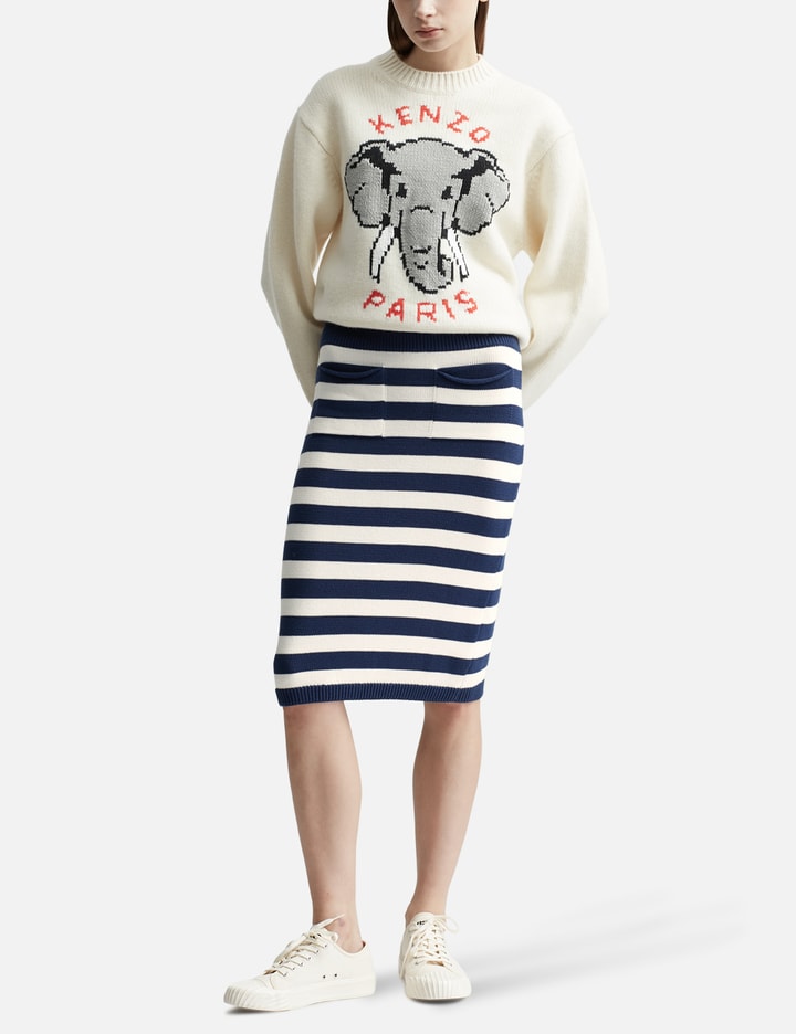 Striped Midi Skirt Placeholder Image