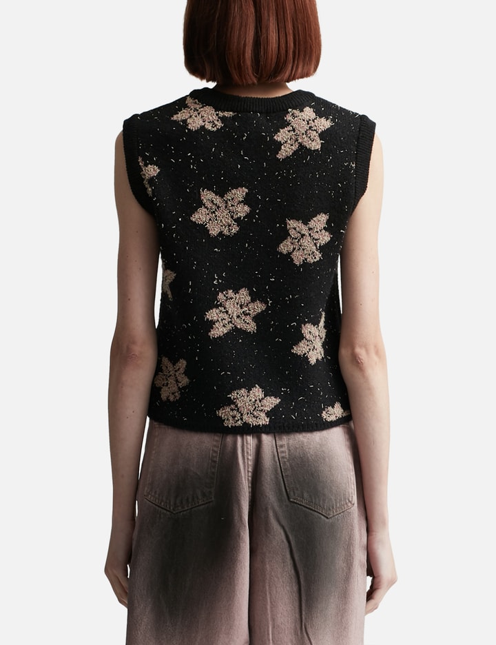 Merino Wool Blended Flower Vest Placeholder Image