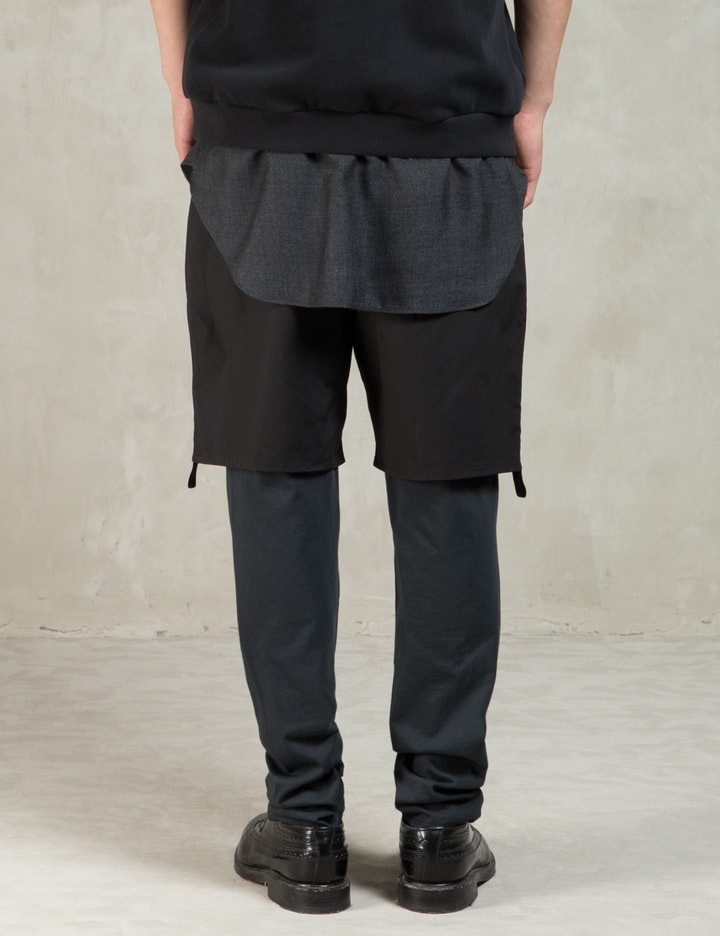 Soft Black Hybrid Lounge Pants with Poplin Shorts Placeholder Image