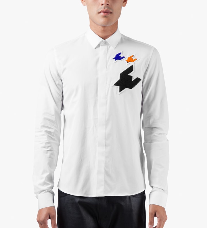 White Classic Patches Shirt Placeholder Image