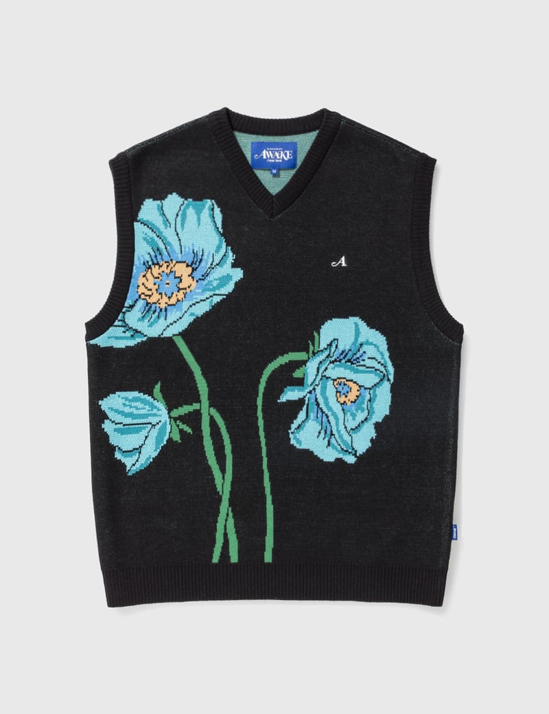 Awake NY FLORAL SWEATER VEST