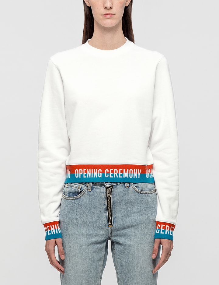 Elastic Logo Crop Sweatshirt Placeholder Image