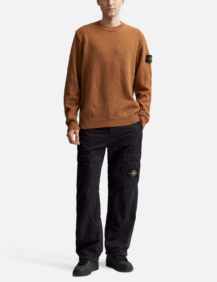 Shop Stone Island Crewneck Knit In Orange