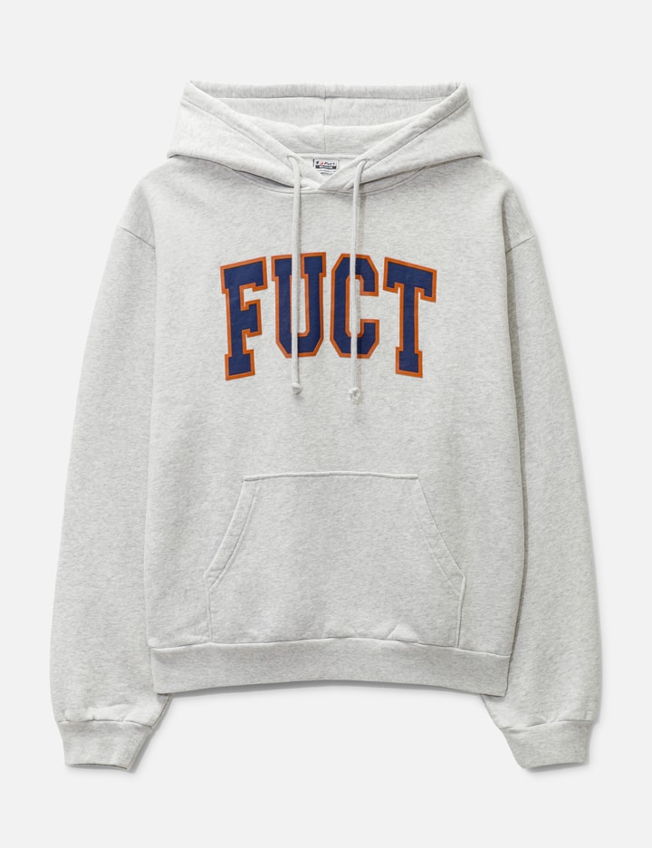 Fuct Logo Hoodie In Grey
