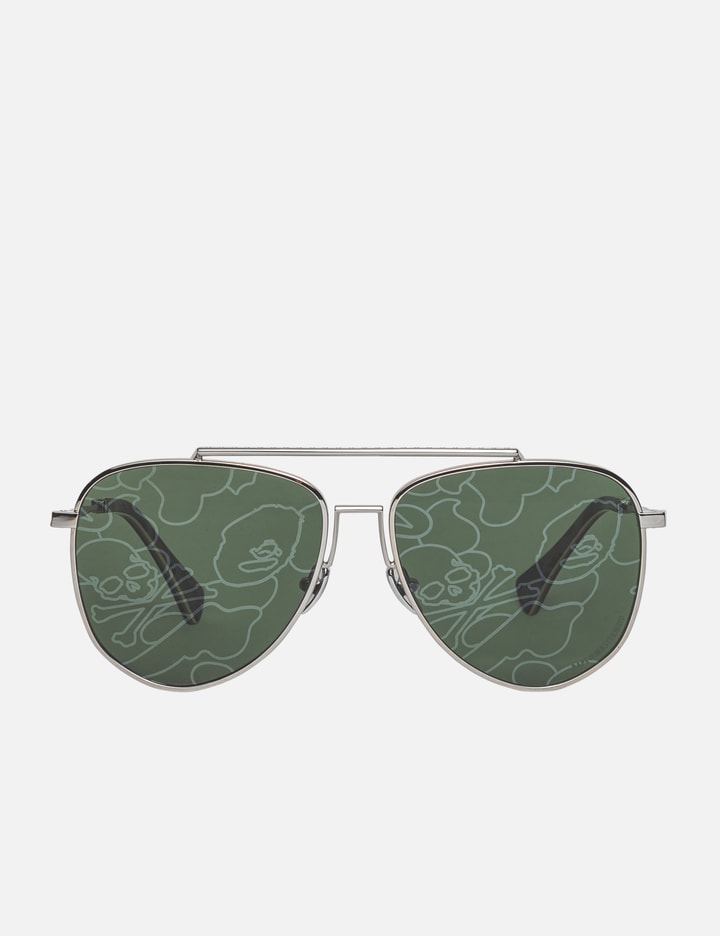 Bape X Mastermind Japan Aviator Sunglasses In Green