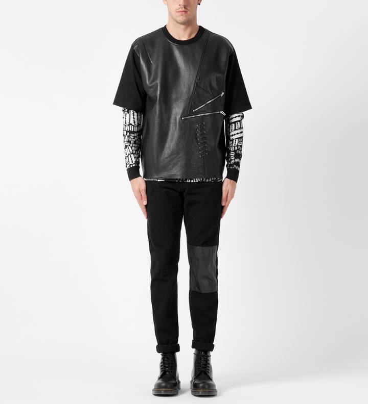 Black Fetish Leather T-Shirt Placeholder Image