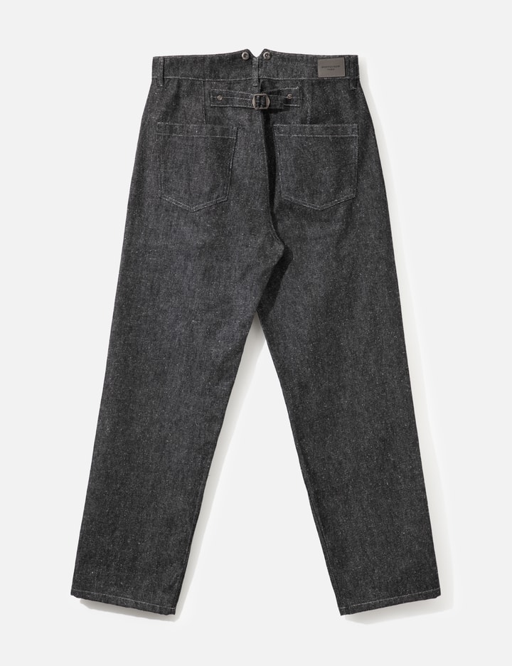 Wooyoungmi Black Cotton Silk Denim Pants