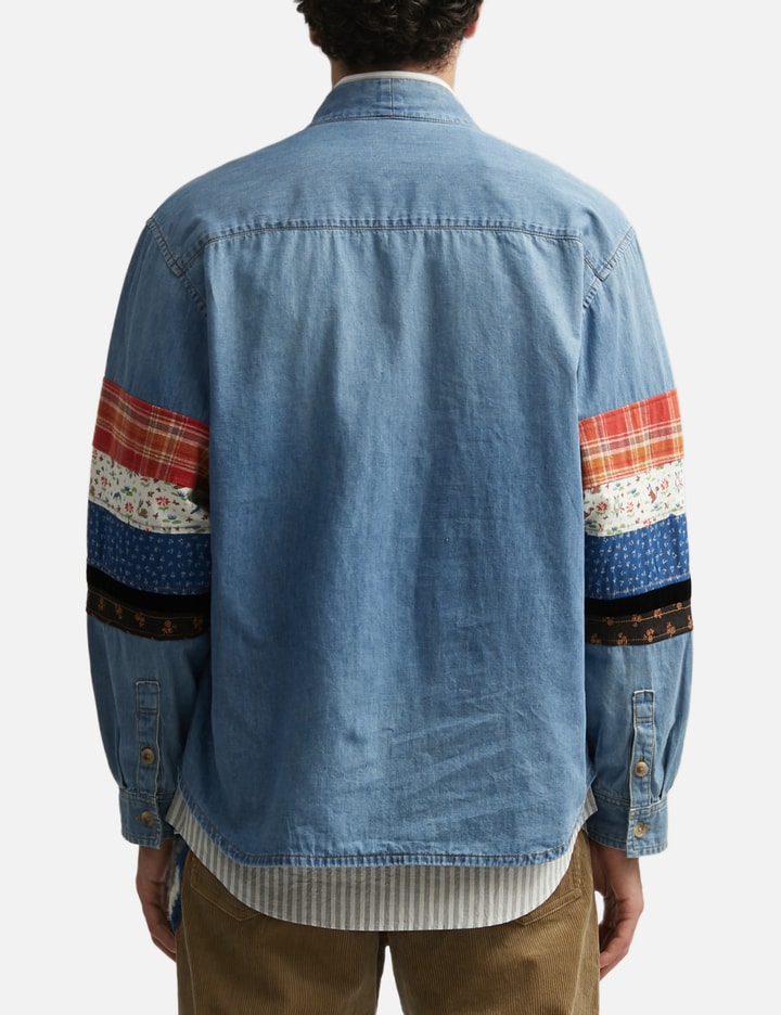 KHOKI Patchwork Denim Overshirt