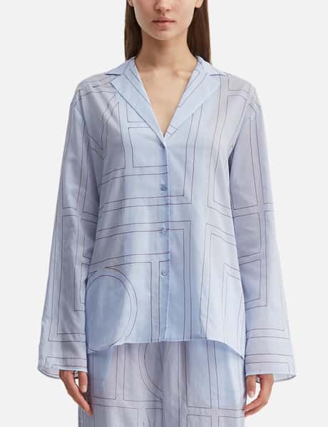 Monogram Cotton-Blend PJ Top view 10