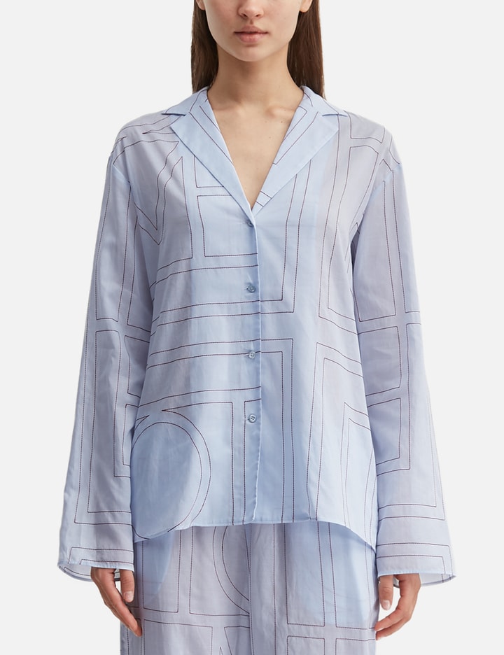 TOTEME Monogram Cotton-Blend PJ Top