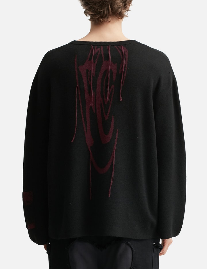 Fine Chaos Kiss Of Death Knit In Black