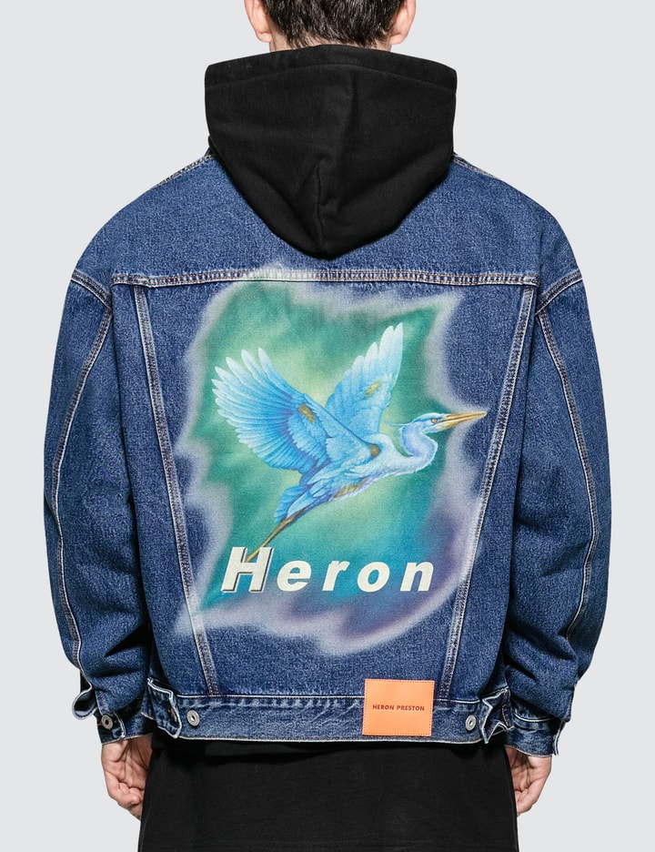 Airbrush Heron Denim Jacket Placeholder Image