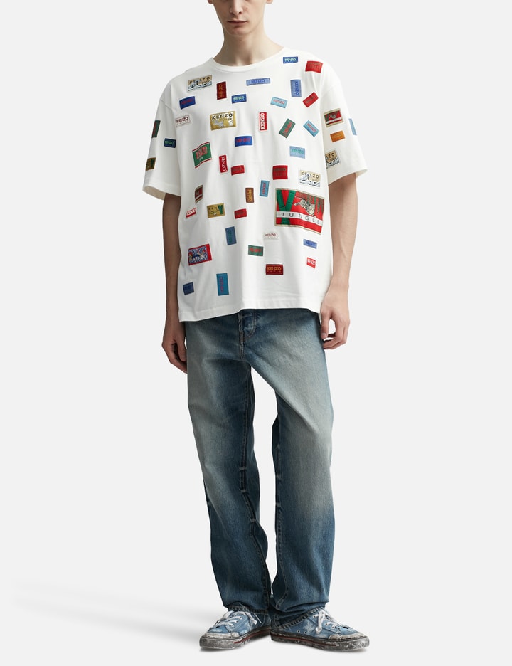 Kenzo Archive Labels Oversize T-shirt In White
