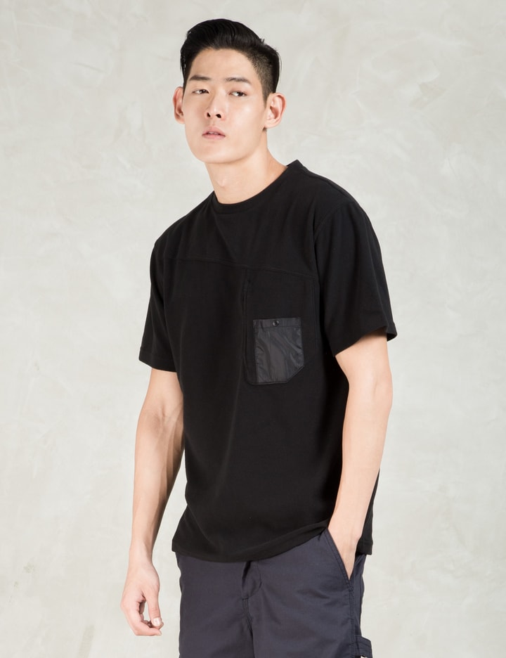 Black S/S Pertex Pocket Fleece T-Shirt Placeholder Image