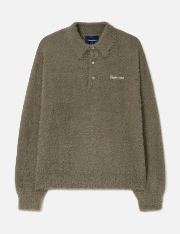SCT-Logo Shaggy Knit Polo Placeholder Image