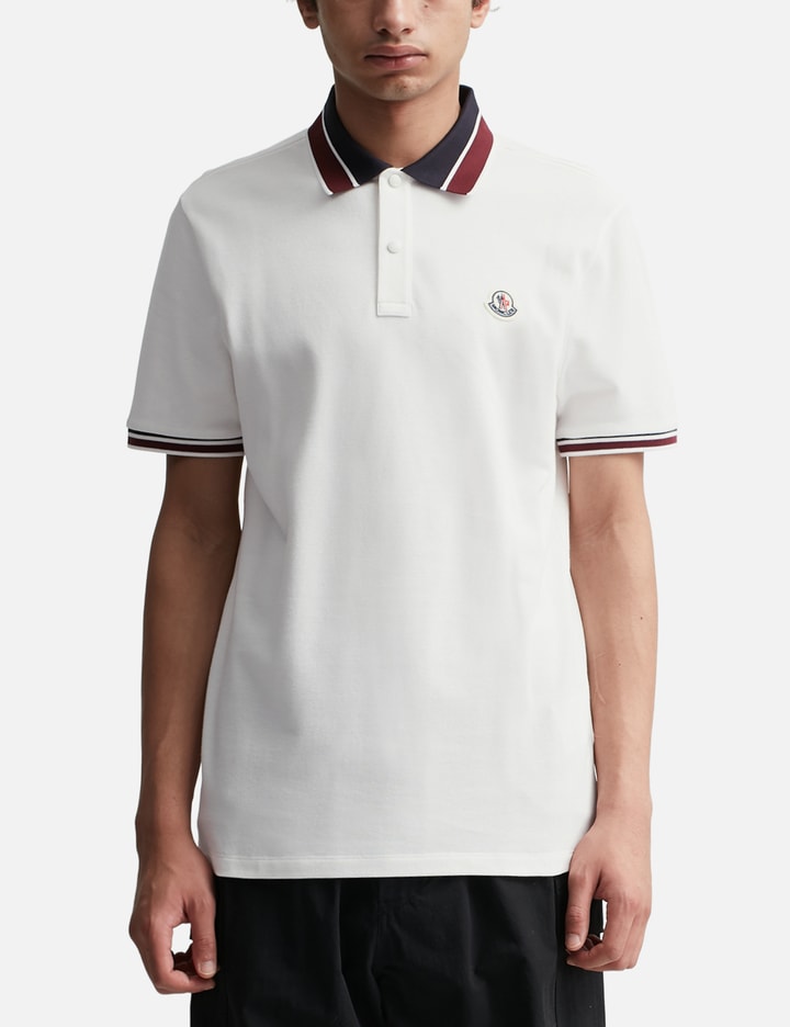 OPTICAL WHITE LOGO PATCH POLO SHIRT Placeholder Image