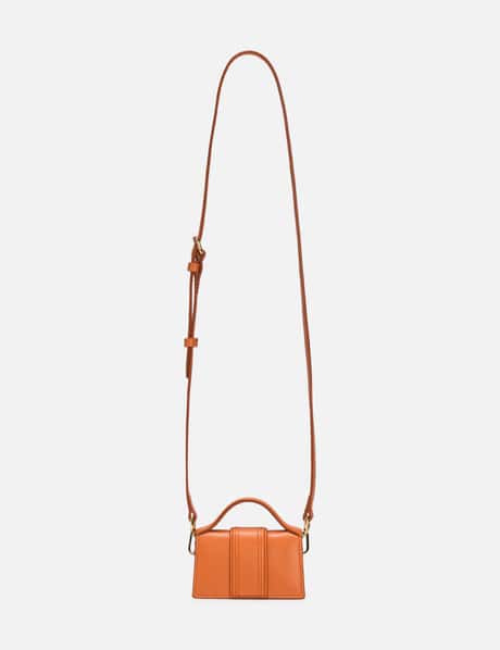 Le Bambino Leather Shoulder Bag in Orange - Jacquemus