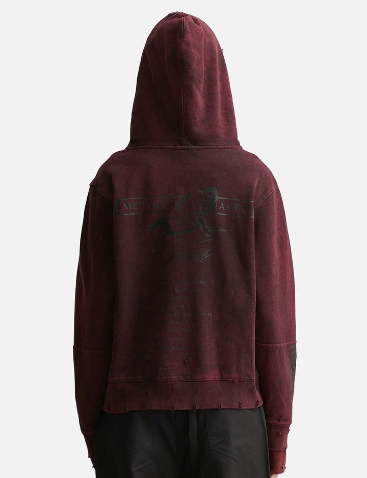 Distressed GC Curved Red Zipper Hoodie Placeholder Image