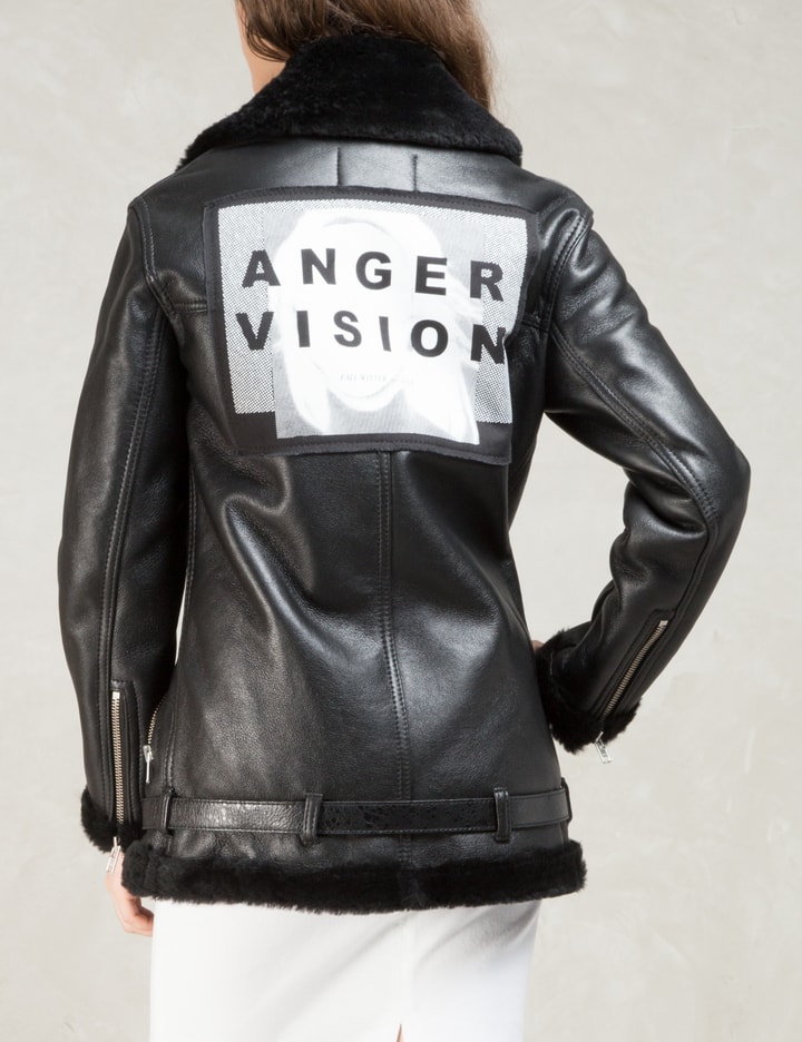 Black Anger Vision Shearling Jacket Placeholder Image