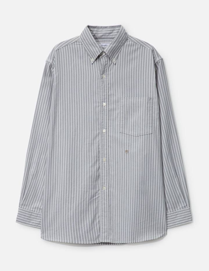 Button Down Stripe Wind Shirt Placeholder Image