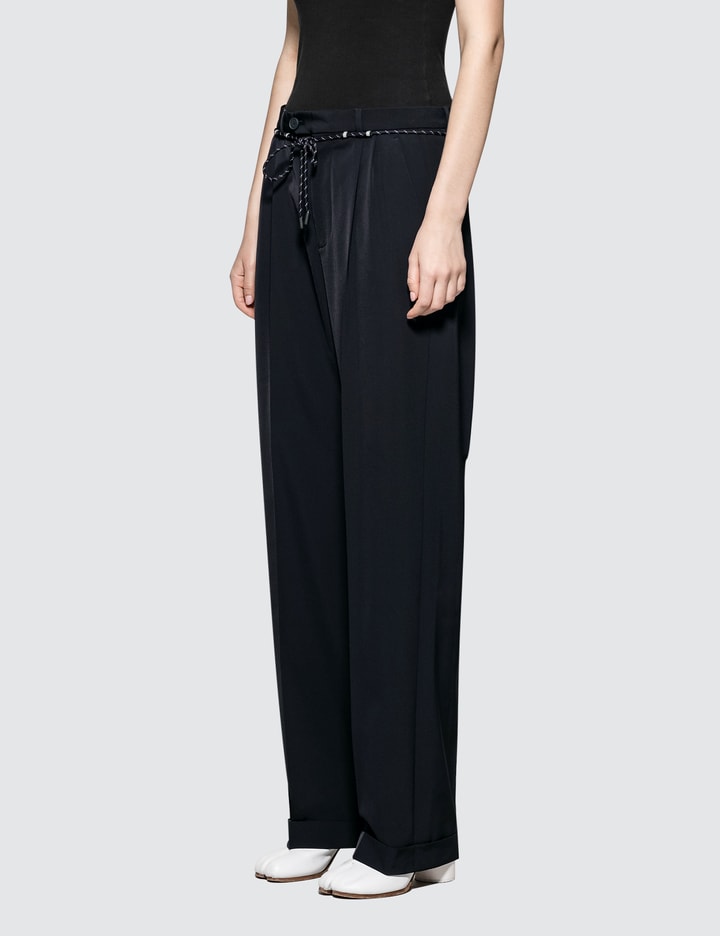 Pleated Stretch-Canvas Pants Placeholder Image
