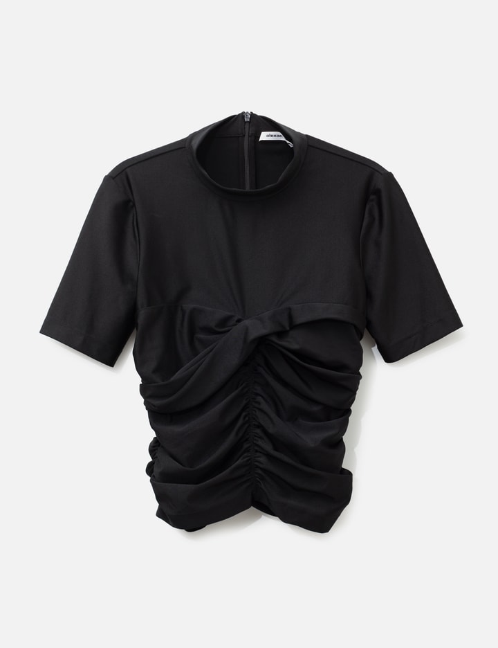 T By Alexander Wang Ruched Mock Neck Top