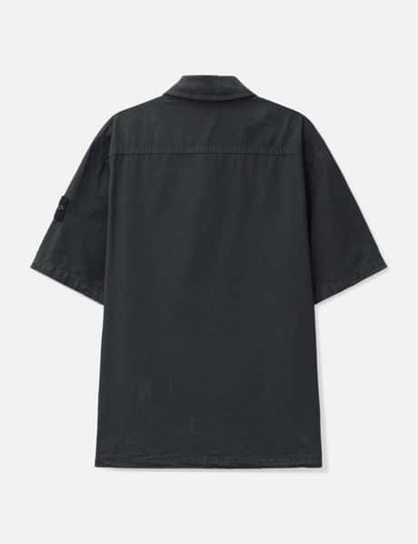 Brushed Organic Cotton Canvas 'Old' Effect Shirt view 8