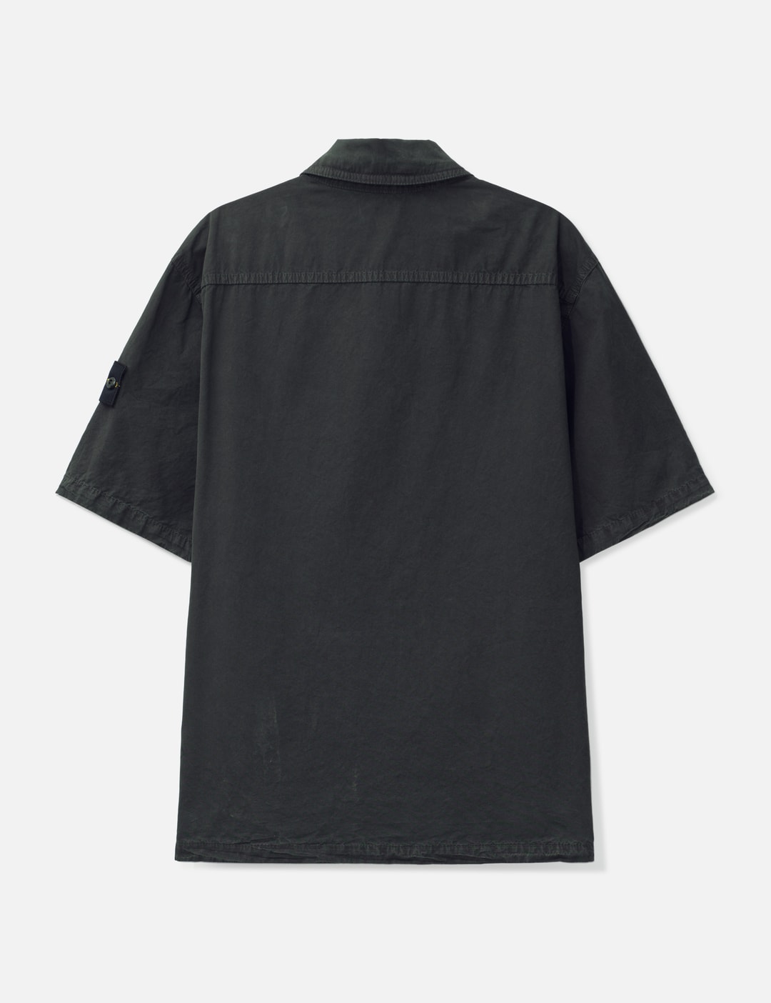 Brushed Organic Cotton Canvas 'Old' Effect Shirt view 9