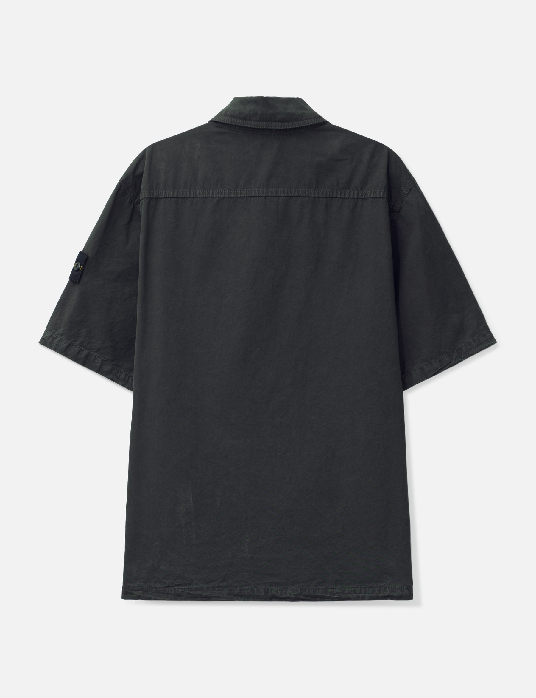 Brushed Organic Cotton Canvas 'Old' Effect Shirt view 17