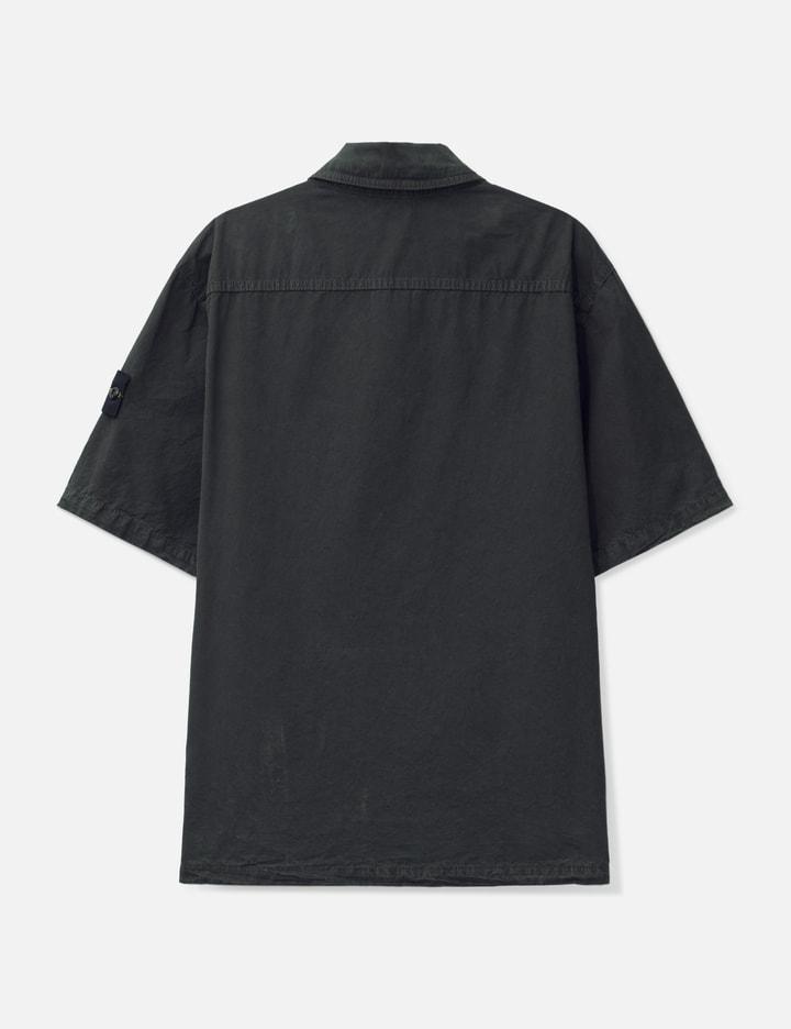 ストーンアイランド Brushed Organic Cotton Canvas 'Old' Effect Shirt