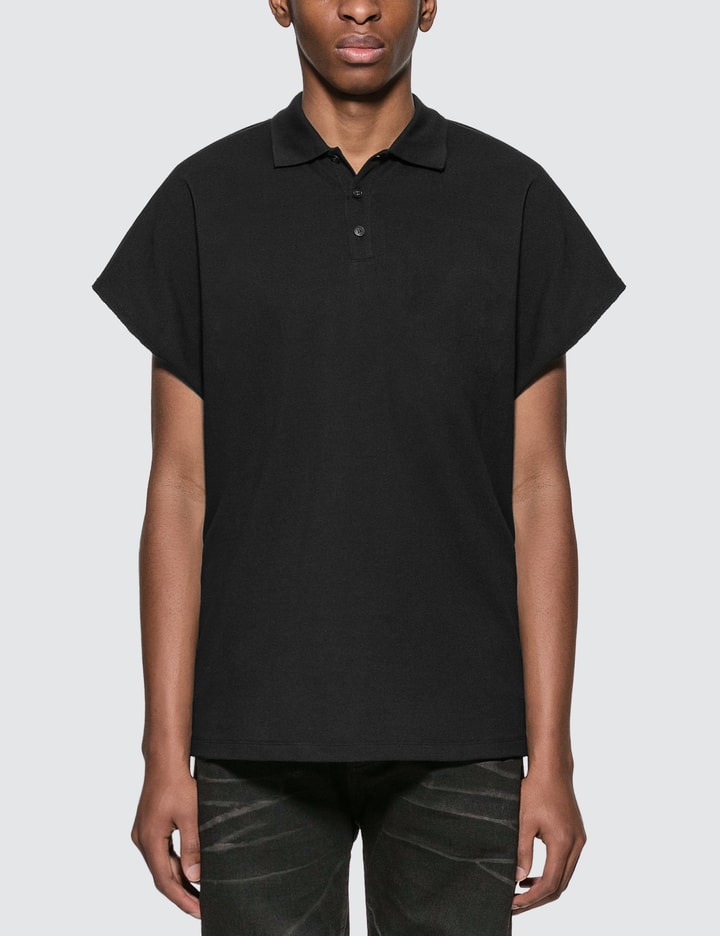 Polo Shirt With Destroyed Sleeves Placeholder Image