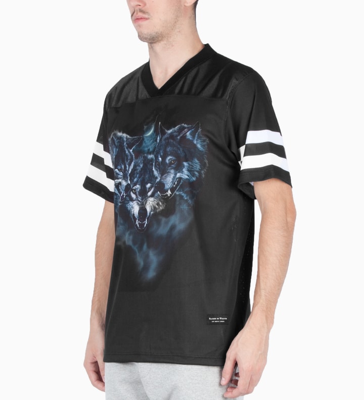 Raised By Wolves Black Wolfpack Football Jersey