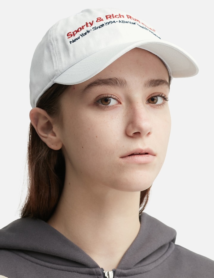 Sporty & Rich Run Club Hat In White