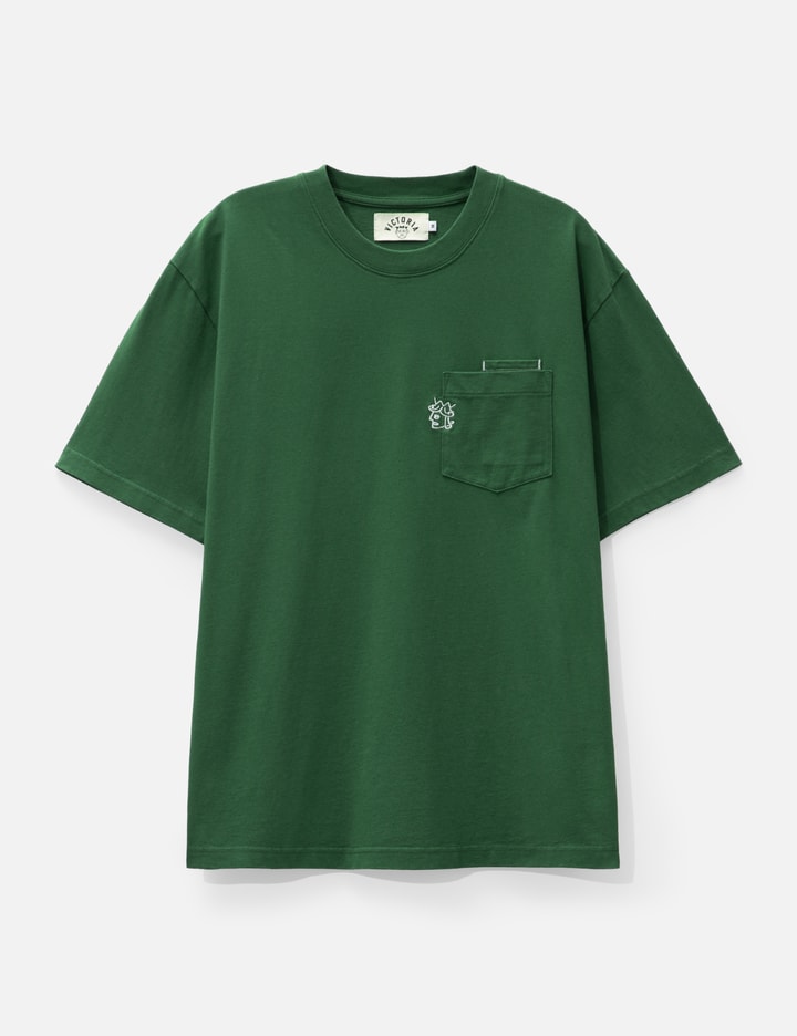 Shop Victoria Double Pocket T-shirt In Green