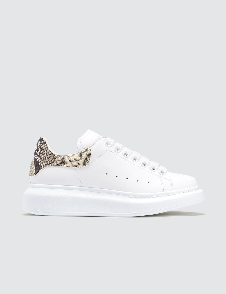 Snakeskin Raised-sole Low-top Leather Trainers Placeholder Image