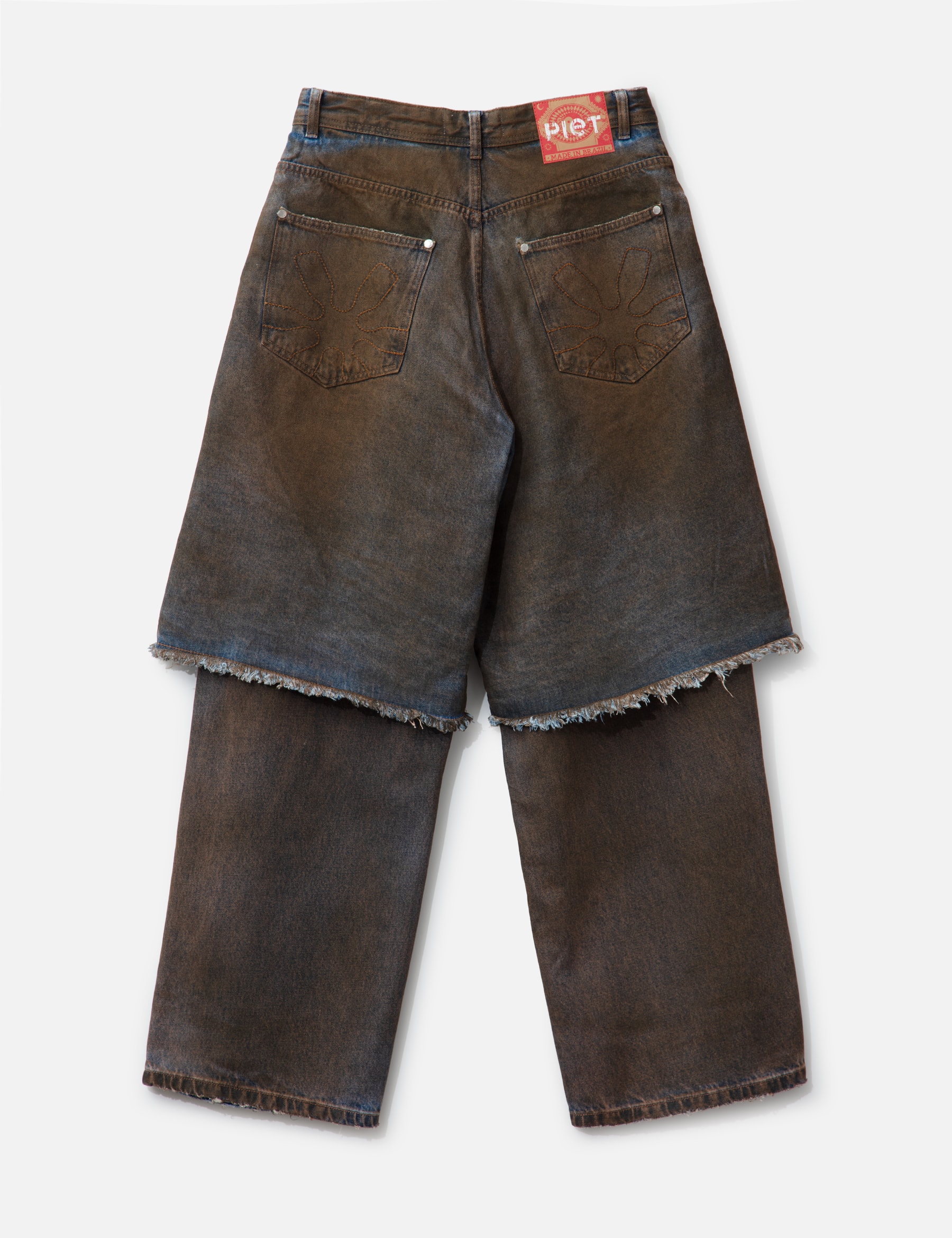Overlayed Denim Trousers view 20