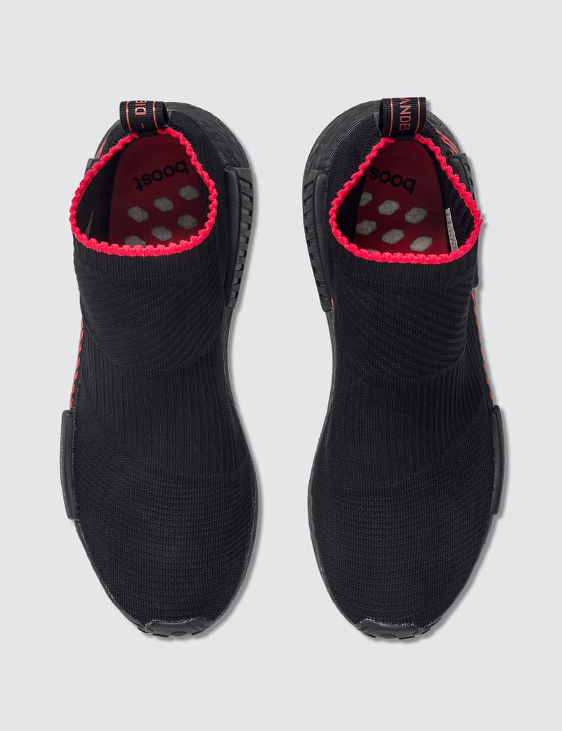 adidas nmd cs1 core black shock red