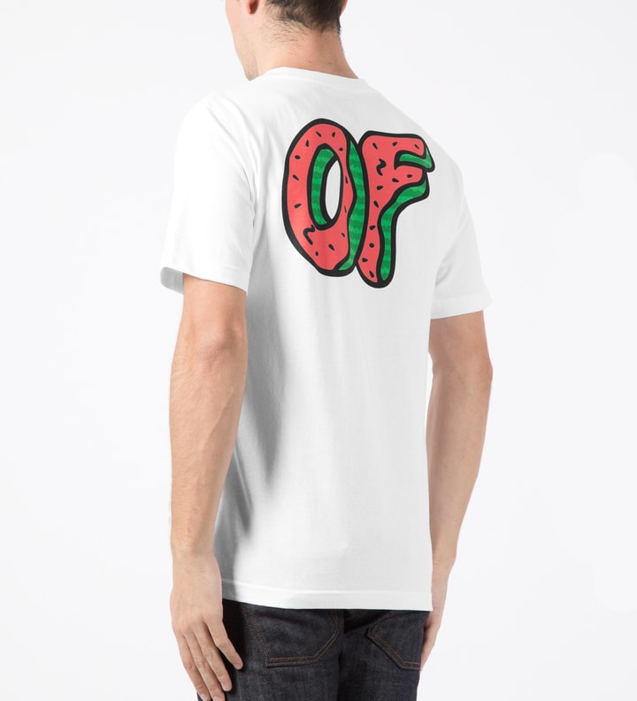 Odd Future - White OF Watermelon Donut T-Shirt | HBX Odd Future - White OF Watermelon Donut T-Shirt | HBX