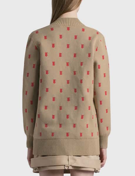 Burberry - モノグラム ウール カシミア ブレンド オーバーサイズ 