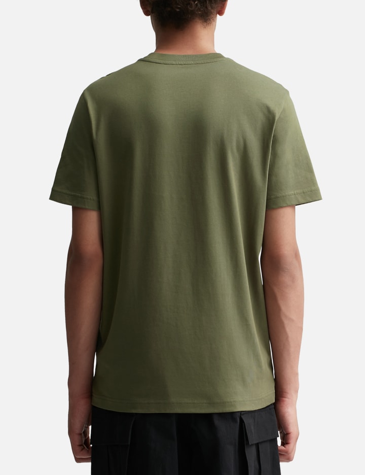 OLIVE GREEN RUBBERIZED LOGO T-SHIRT Placeholder Image