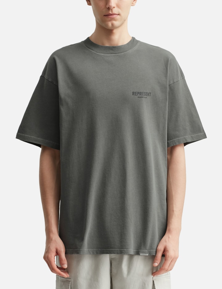 Represent Logo-print T-shirt In Gray
